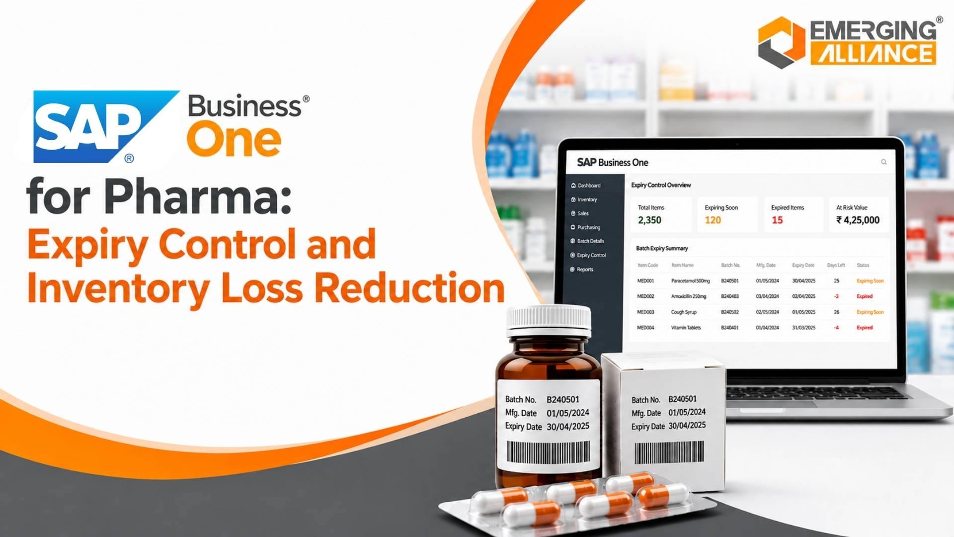 SAP Business One for Pharma expiry control and inventory loss reduction