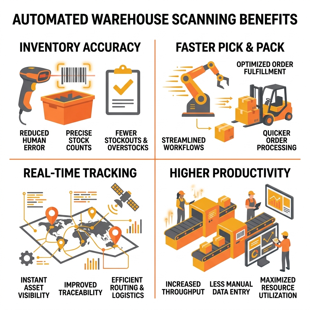 A professional diagram demonstrating the key strategies for a successful SAP B1 barcode adoption program.