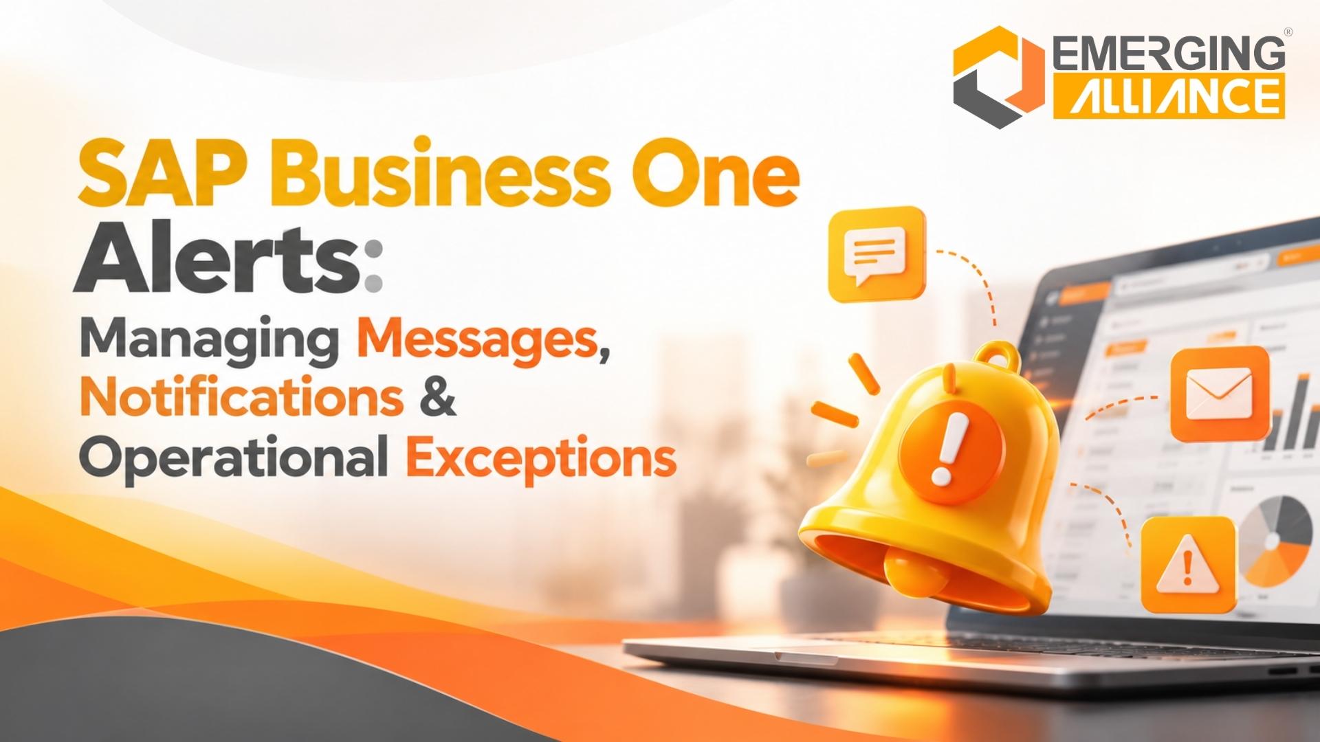 SAP Business One Alerts: Managing Messages, Notifications & Operational Exceptions