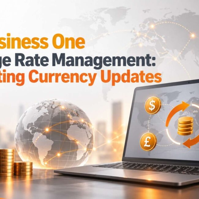 SAP Business One Exchange Rate Management Automating Currency Updates