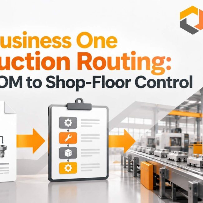 SAP Business One Production Routing: From BOM to Shop-Floor Control
