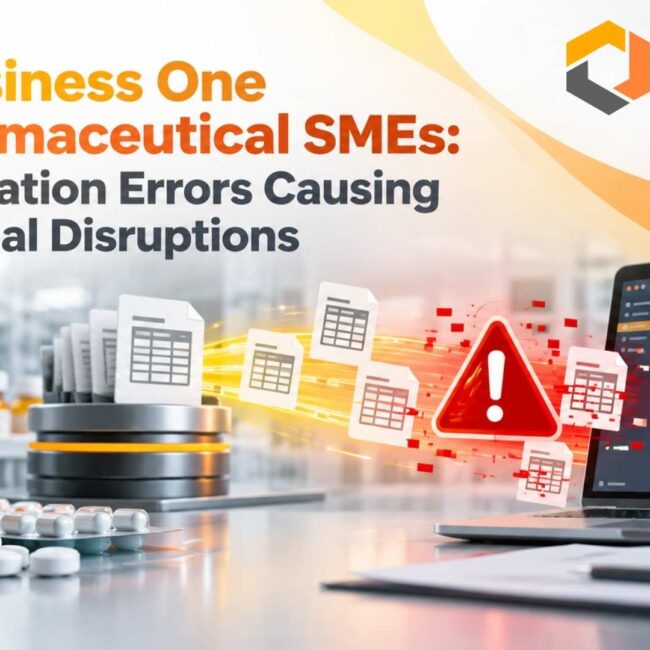 SAP Business One for Pharmaceutical SMEs: Data Migration Errors Causing Operational Disruptions