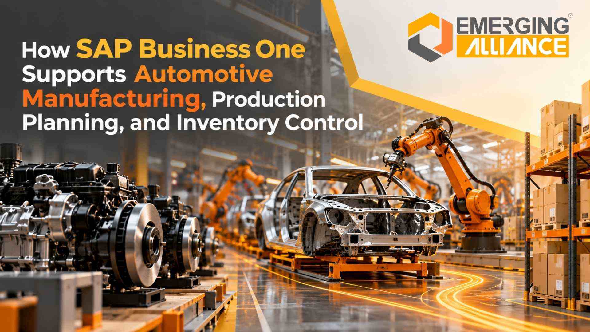 How SAP Business One Supports Automotive Manufacturing, Production Planning, and Inventory Control Hero Banner
