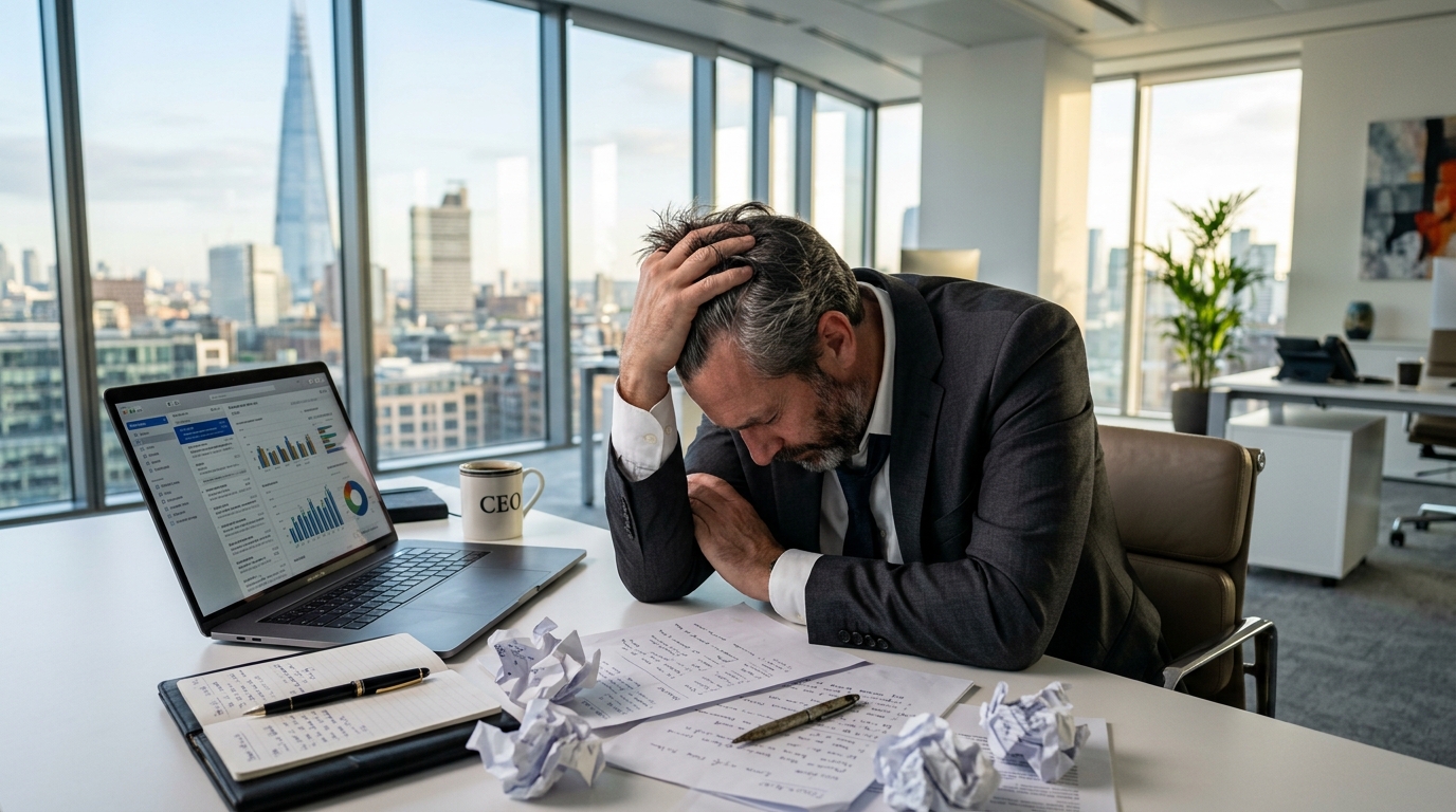 Business leader managing operational bottlenecks before SAP Business One implementation